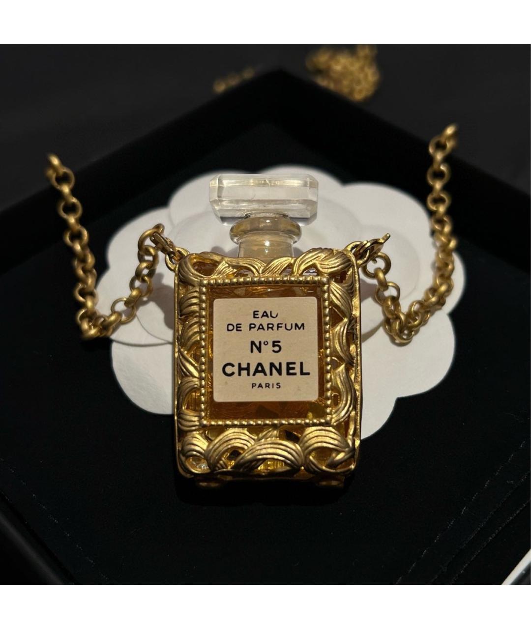 CHANEL Золотое металлическое колье, фото 5