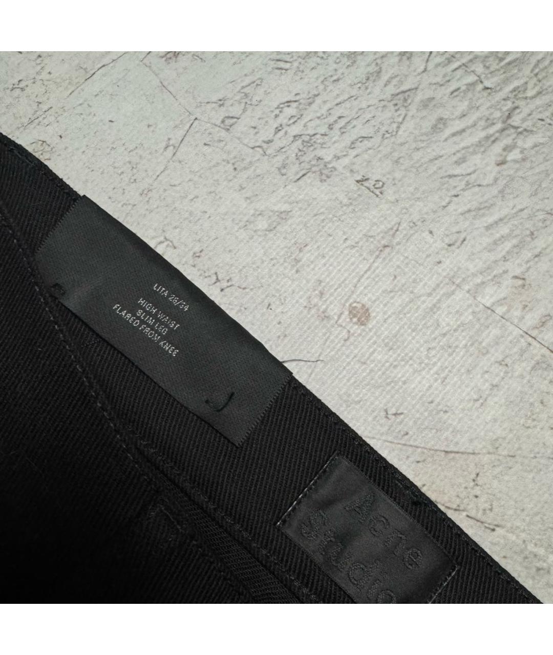 ACNE STUDIOS Черные джинсы клеш, фото 3
