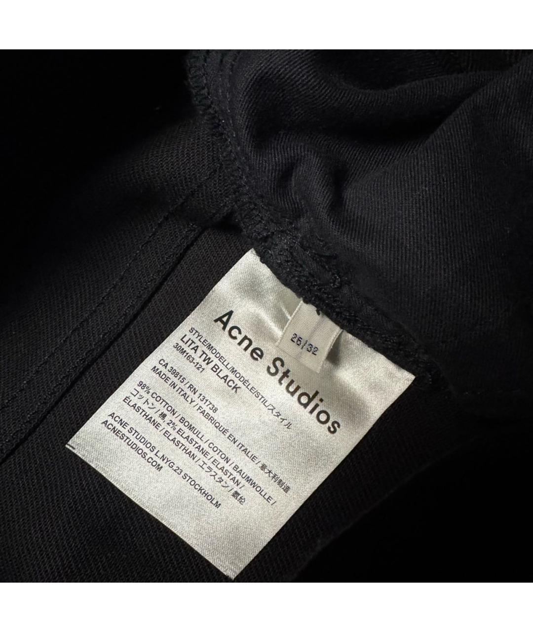 ACNE STUDIOS Черные джинсы клеш, фото 4