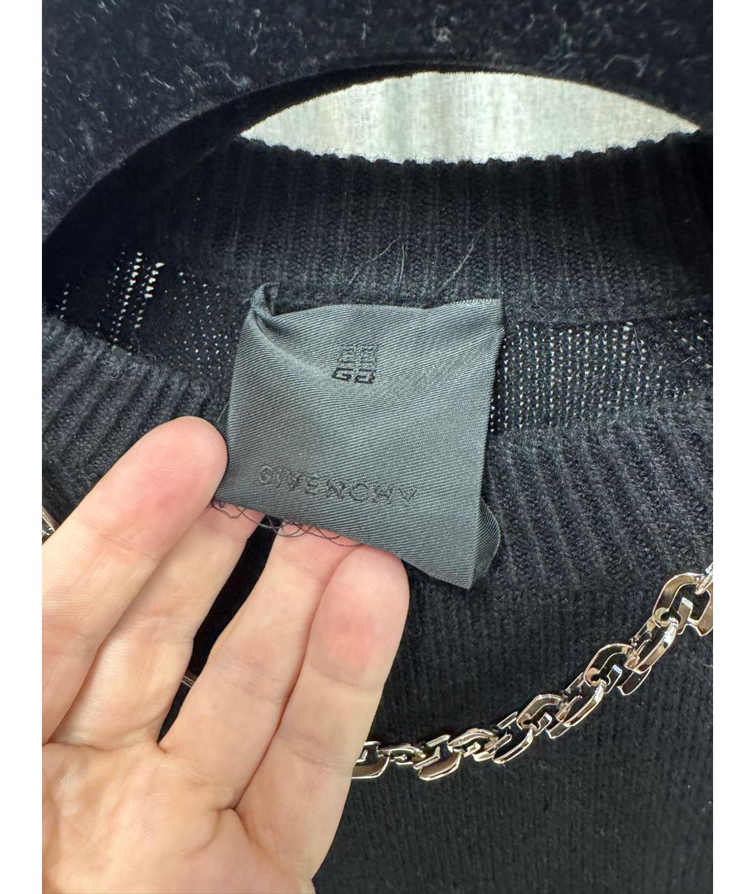 GIVENCHY Черный кашемировый джемпер / свитер, фото 3