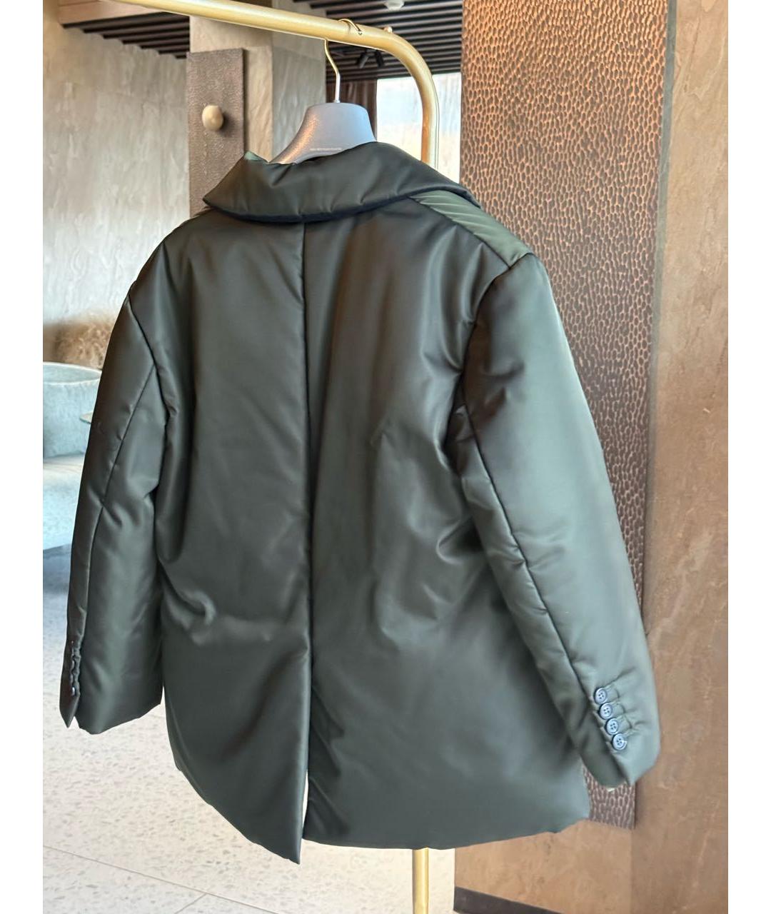 PRADA Черный полиамидовый пуховик, фото 2