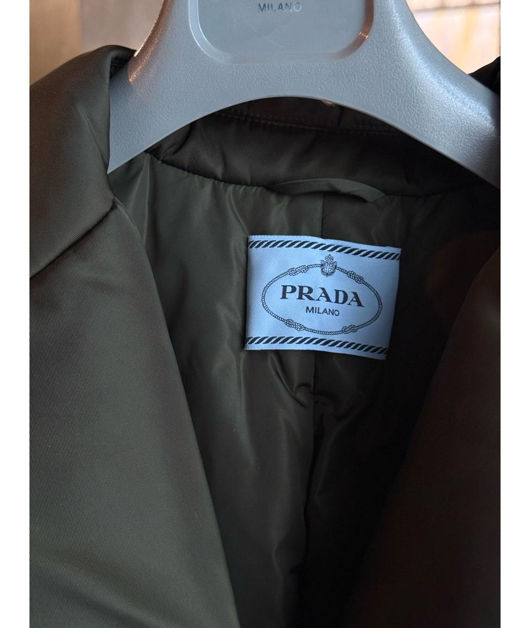 PRADA Черный полиамидовый пуховик, фото 3