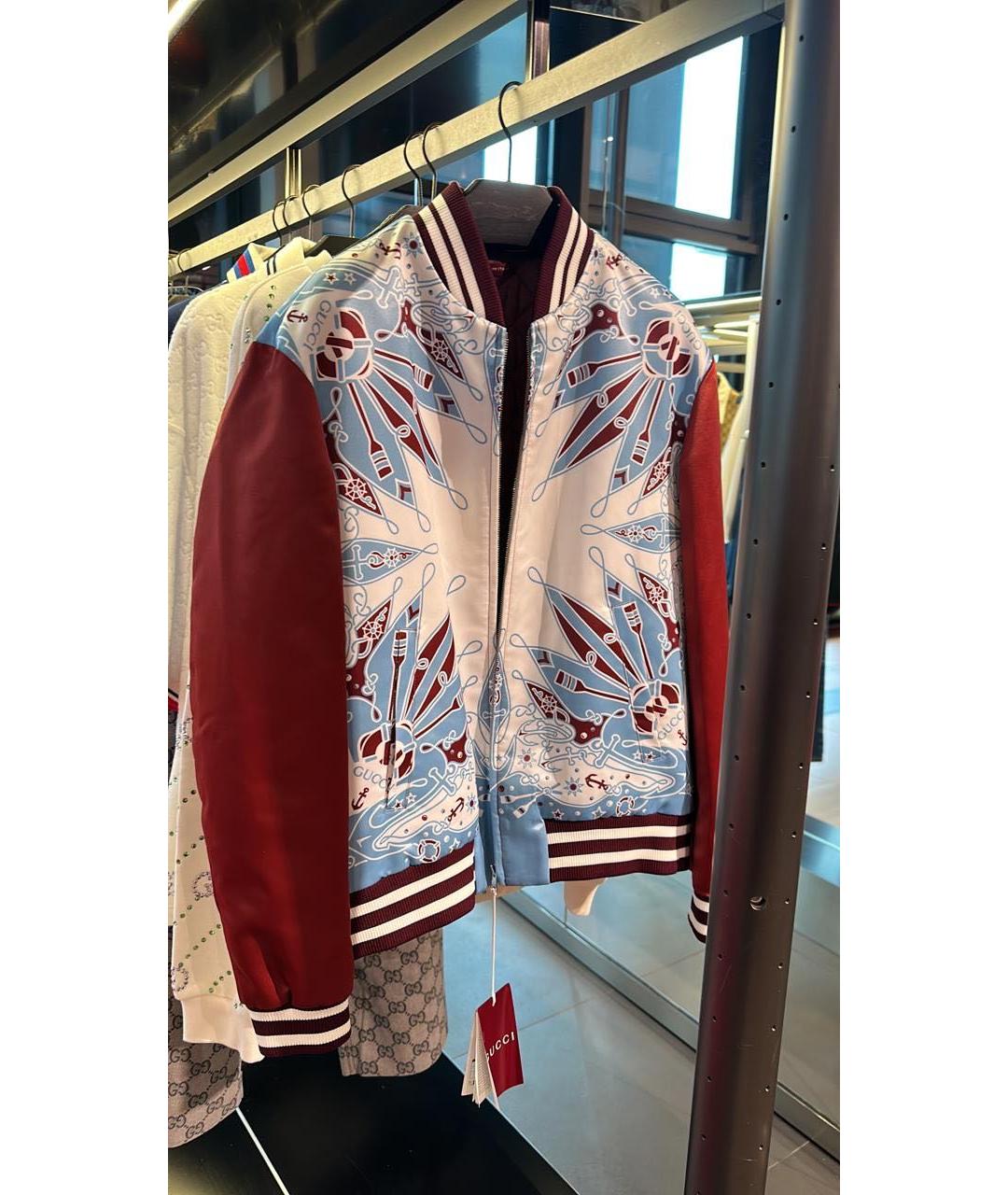 GUCCI Мульти полиэстеровая куртка, фото 5