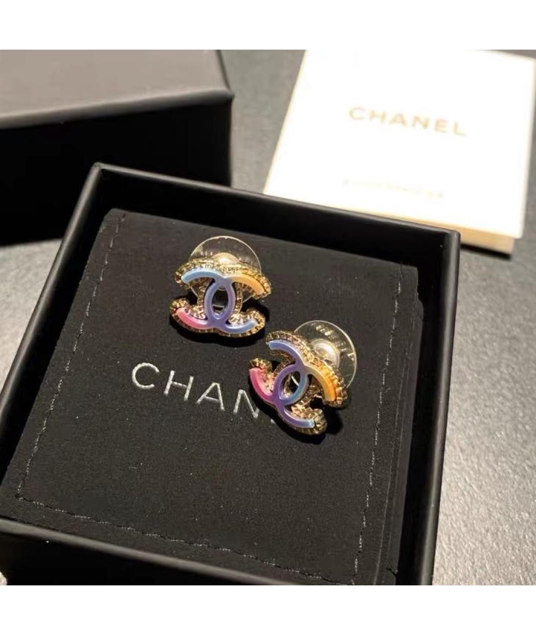CHANEL Мульти металлические серьги, фото 5