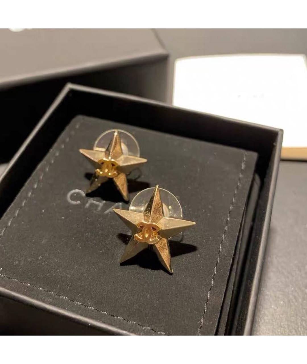 CHANEL Золотые серьги, фото 4