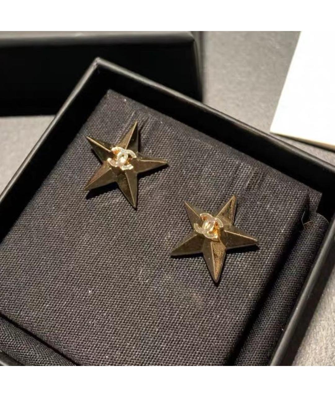 CHANEL Золотые серьги, фото 6