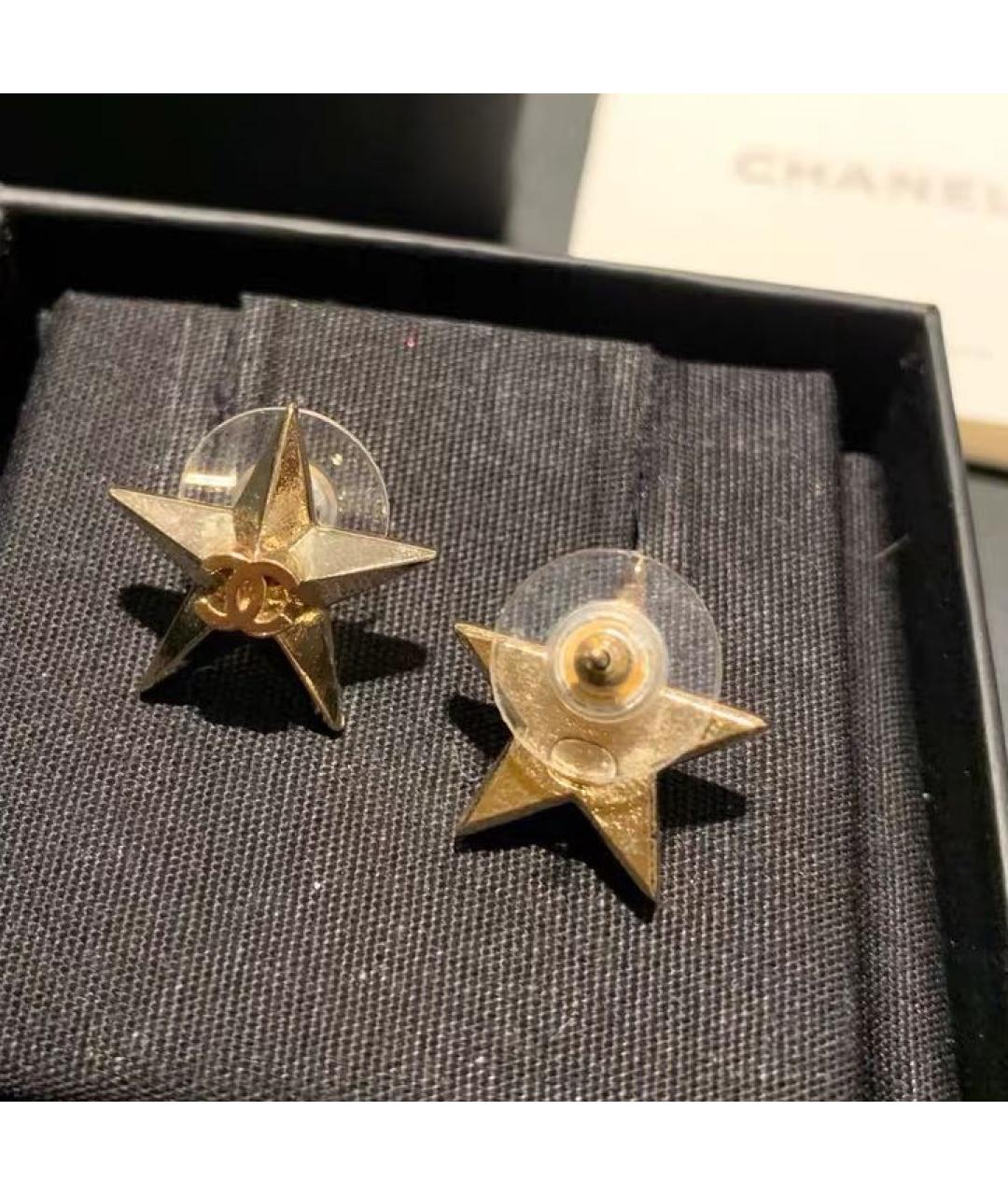 CHANEL Золотые серьги, фото 5