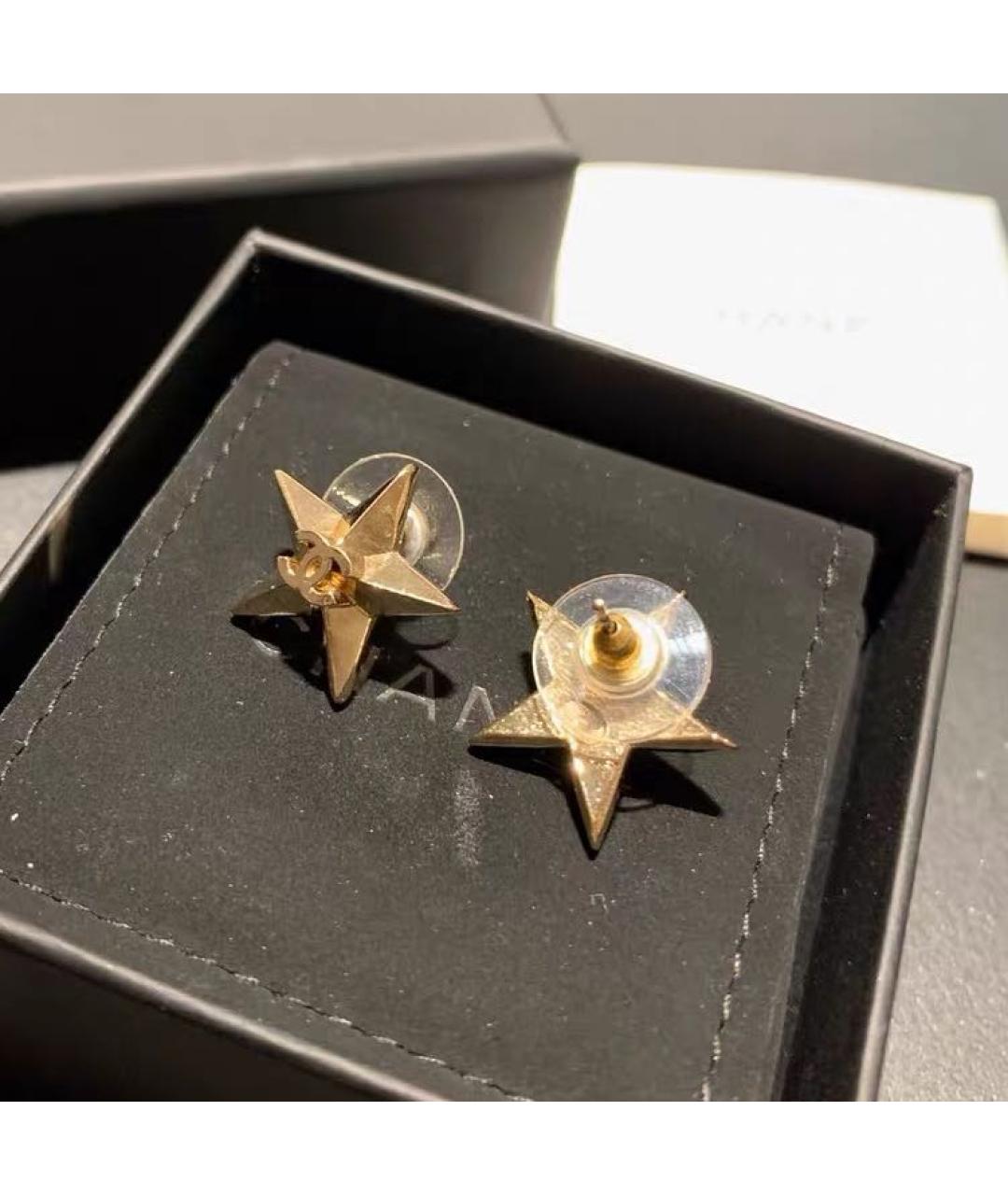 CHANEL Золотые серьги, фото 3