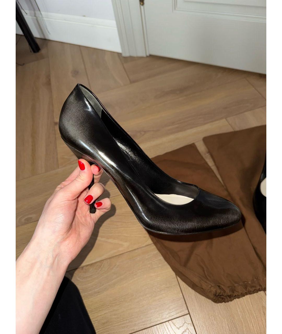 GUCCI Черные кожаные туфли, фото 3