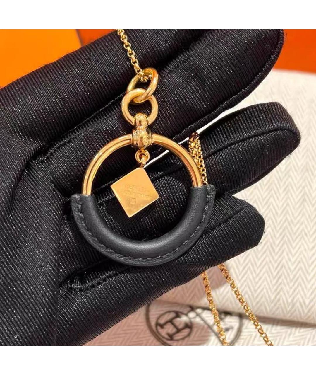 HERMES Золотое металлическое колье, фото 4