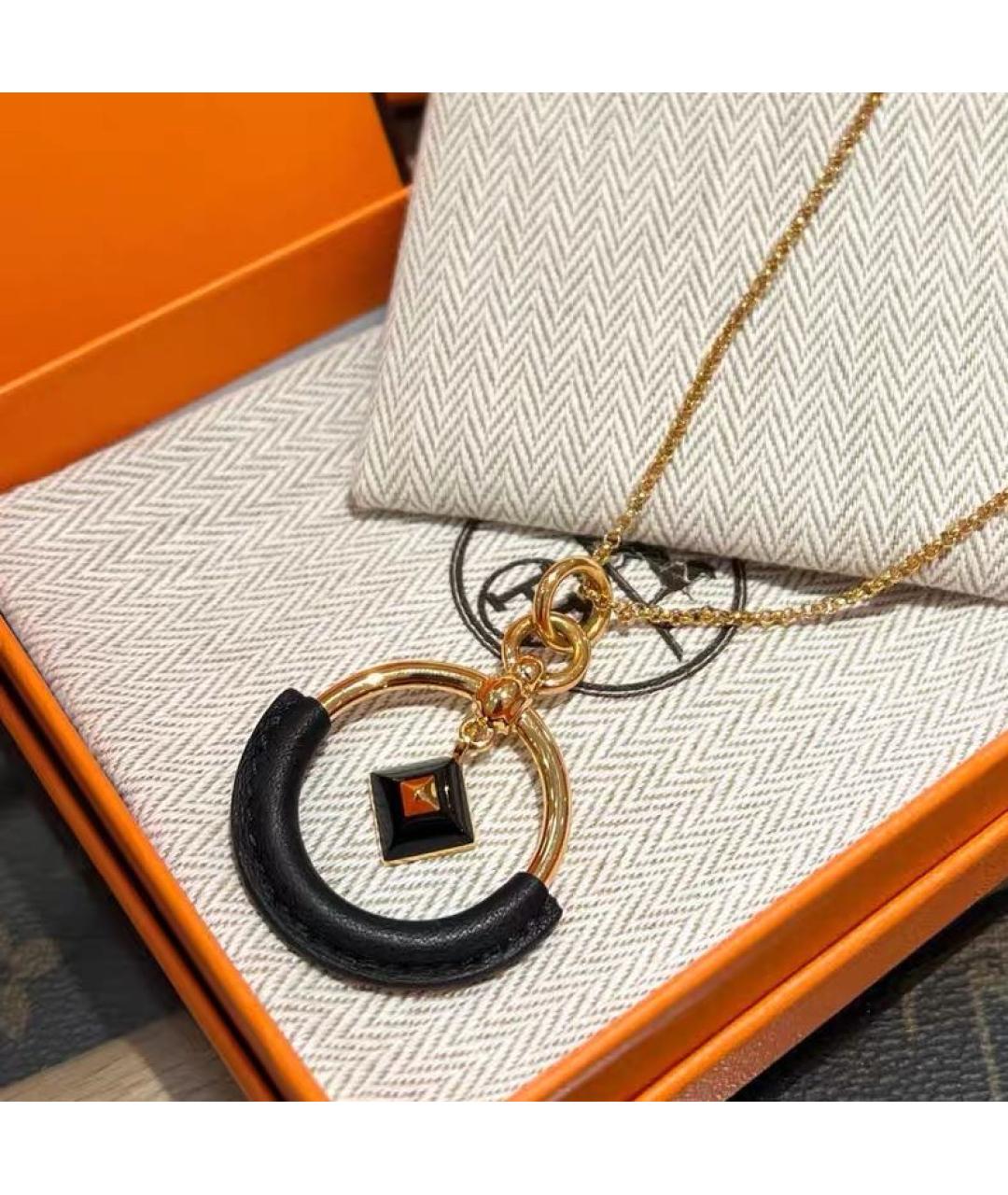 HERMES Золотое металлическое колье, фото 3