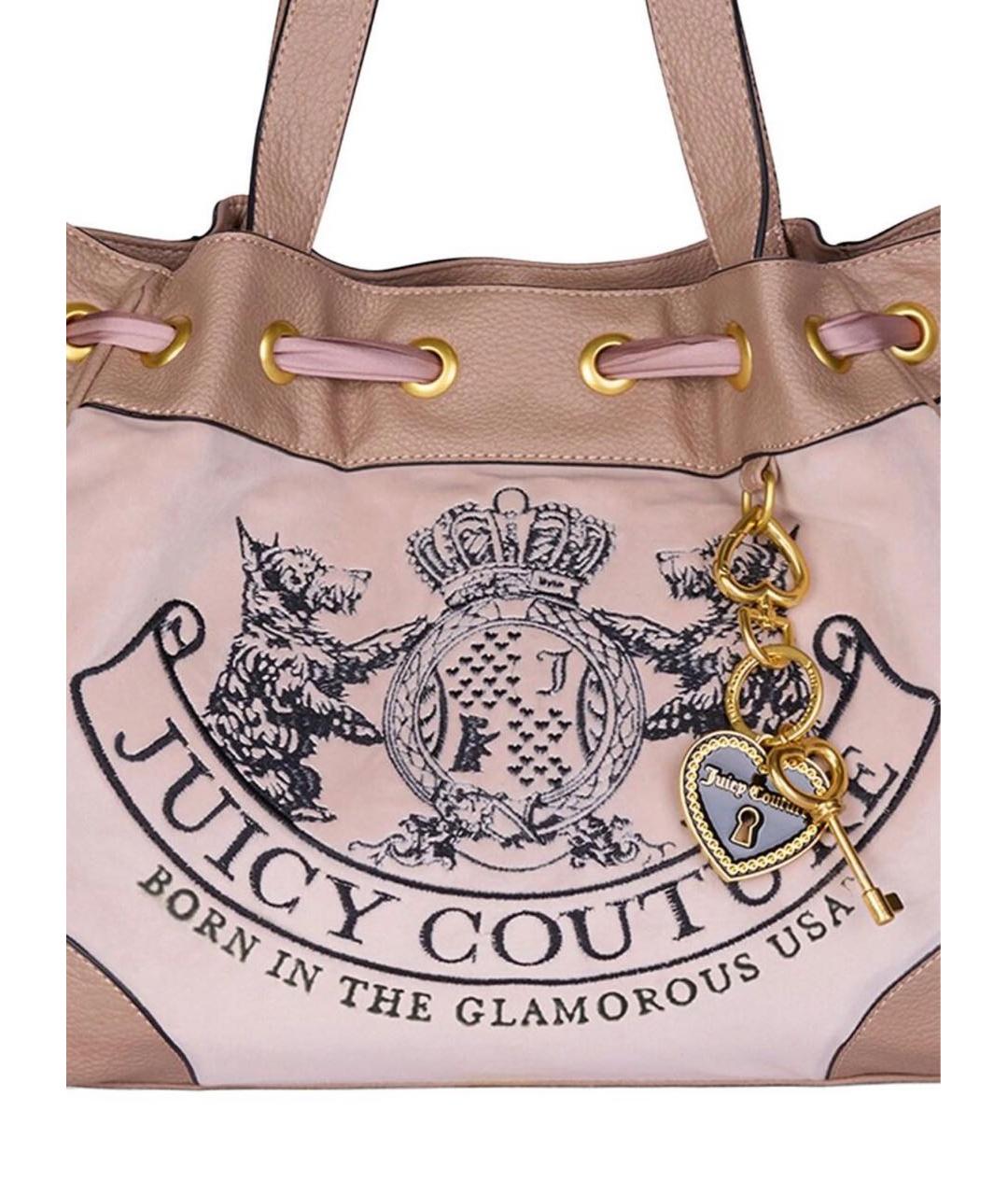 JUICY COUTURE Розовая сумка тоут, фото 2