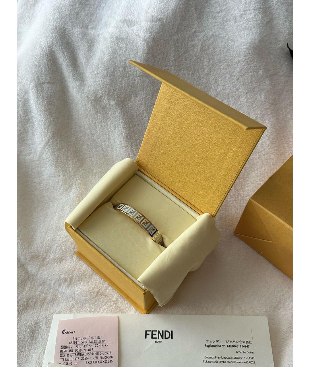 FENDI Золотой позолоченный браслет, фото 2