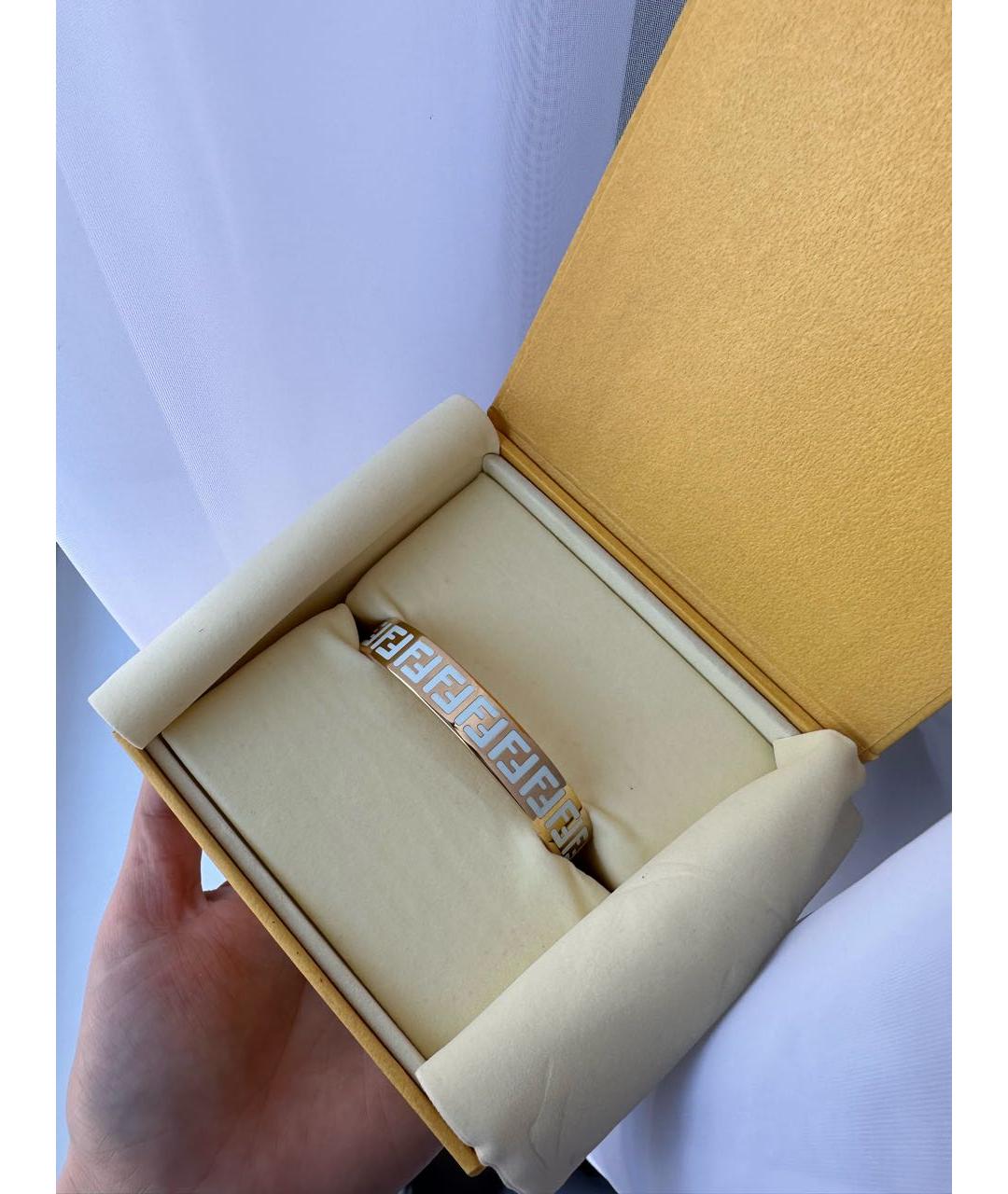 FENDI Золотой позолоченный браслет, фото 9