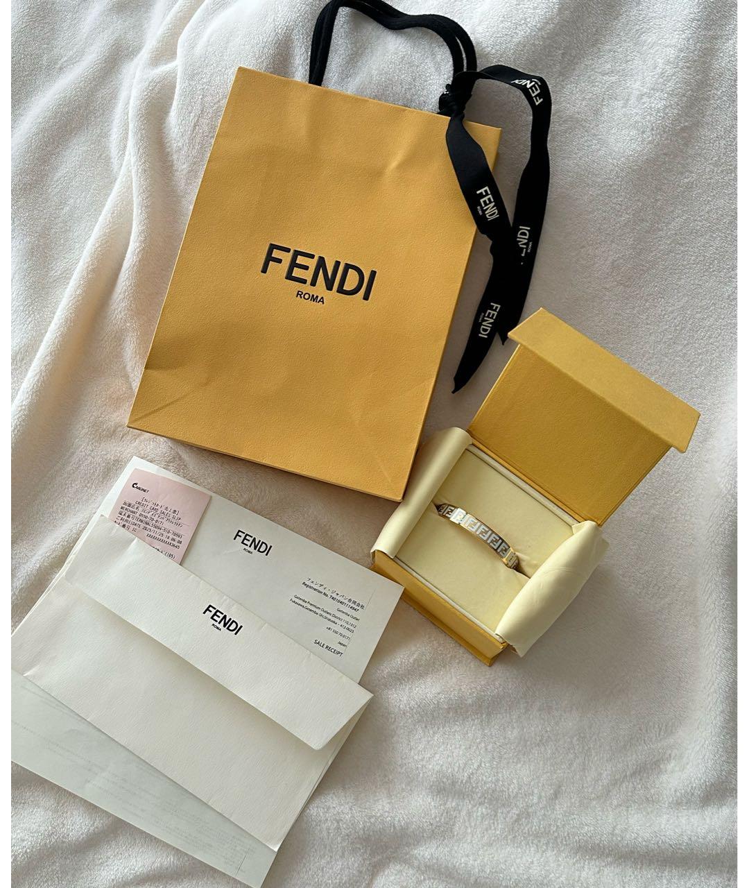 FENDI Золотой позолоченный браслет, фото 4