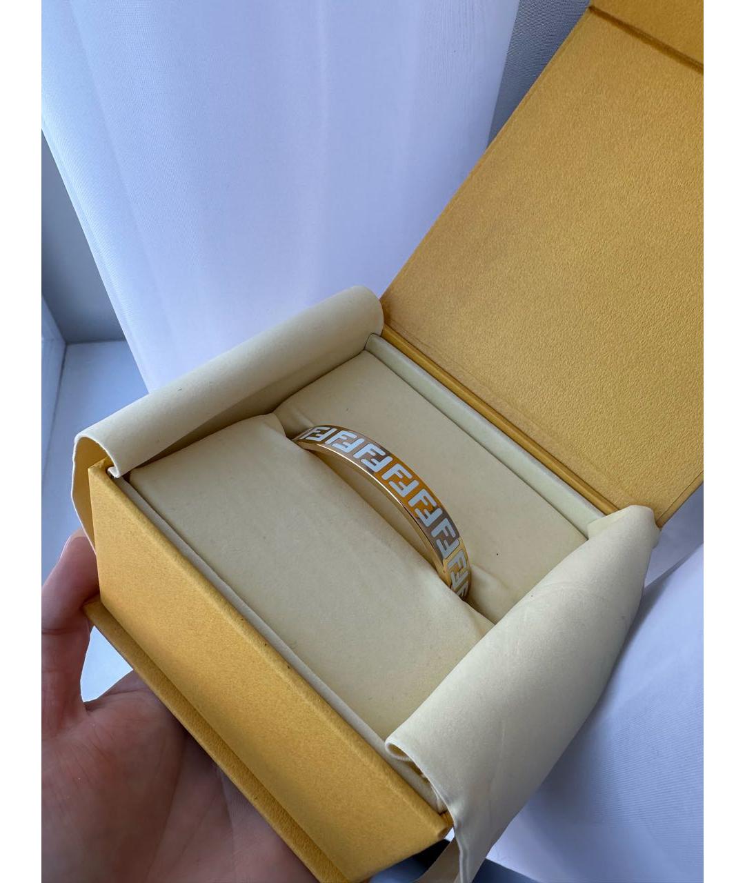 FENDI Золотой позолоченный браслет, фото 3