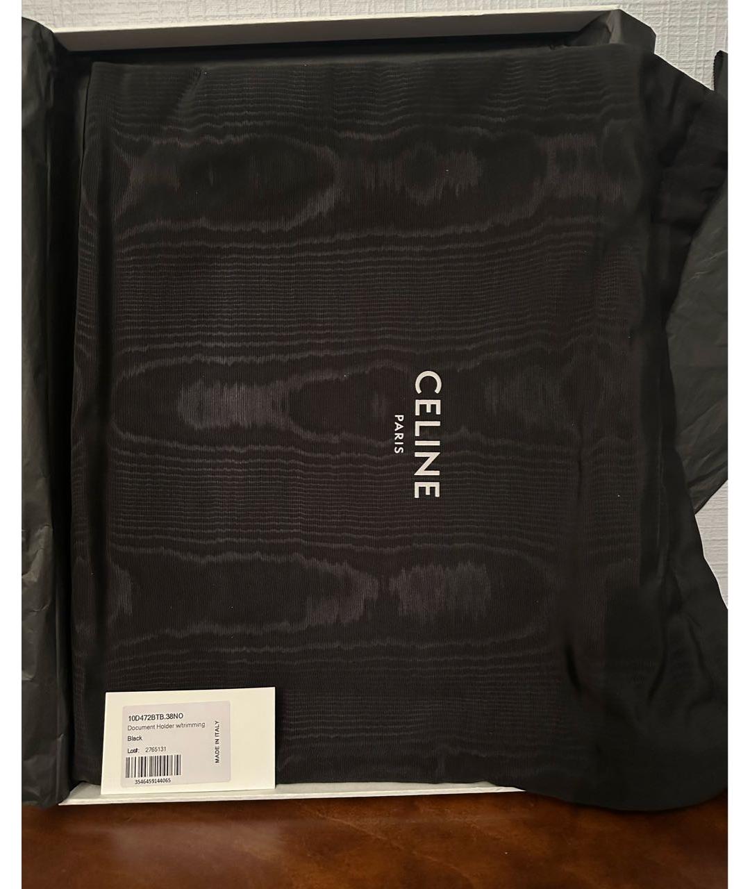 CELINE Черная папка для документов, фото 7