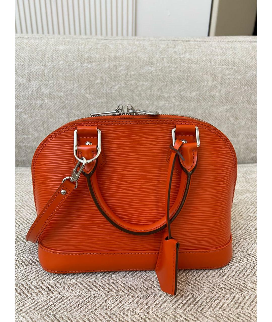 LOUIS VUITTON Оранжевая кожаная сумка через плечо, фото 2