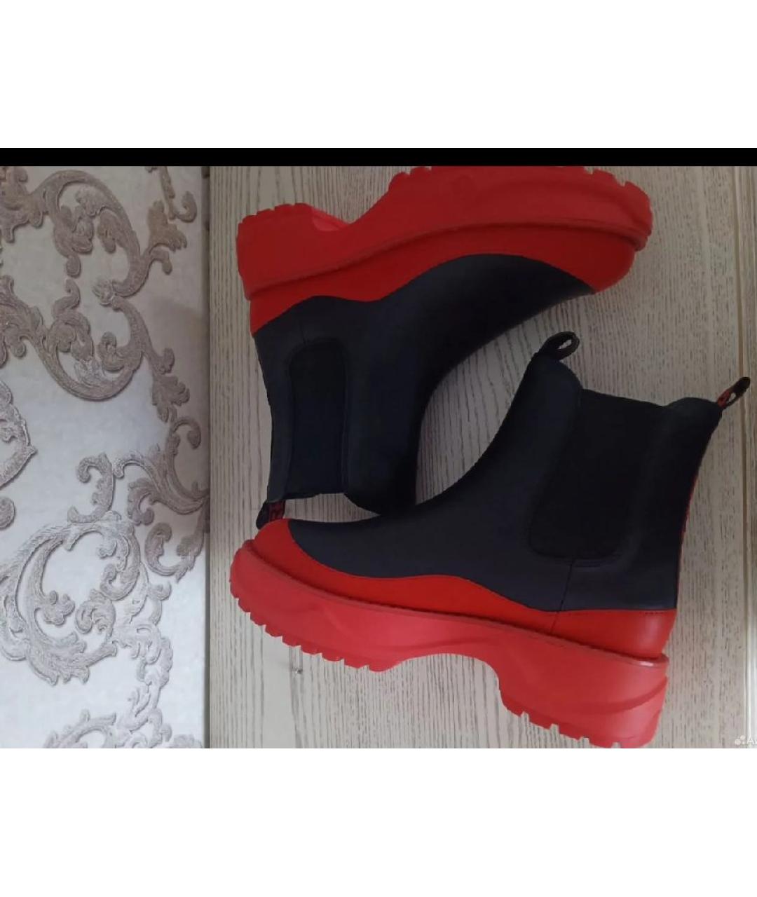 MICHAEL KORS Черные кожаные полусапоги, фото 5