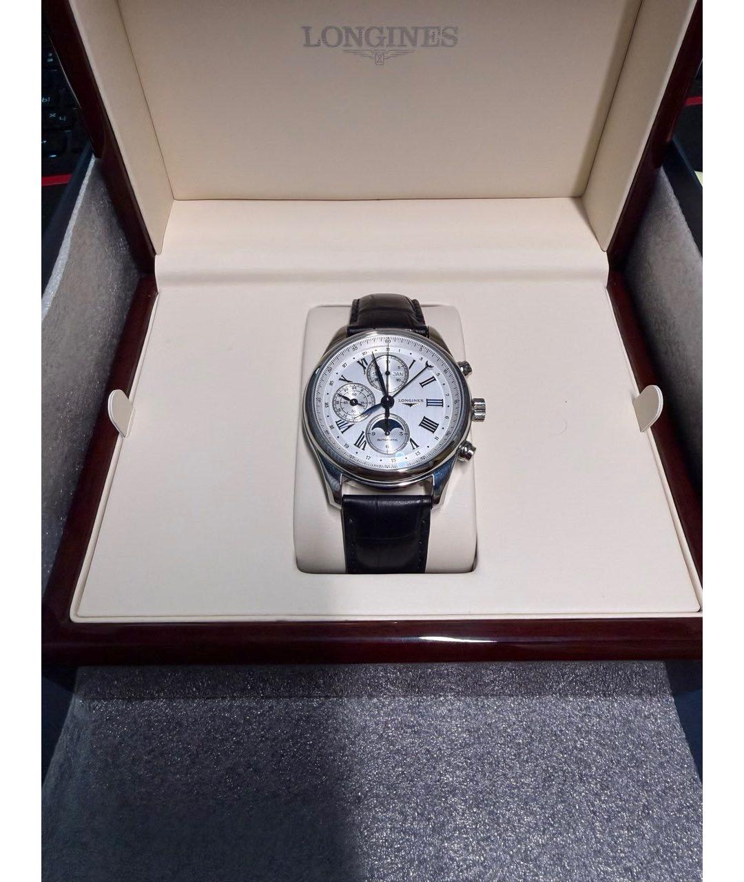 LONGINES Синие стальные часы, фото 8