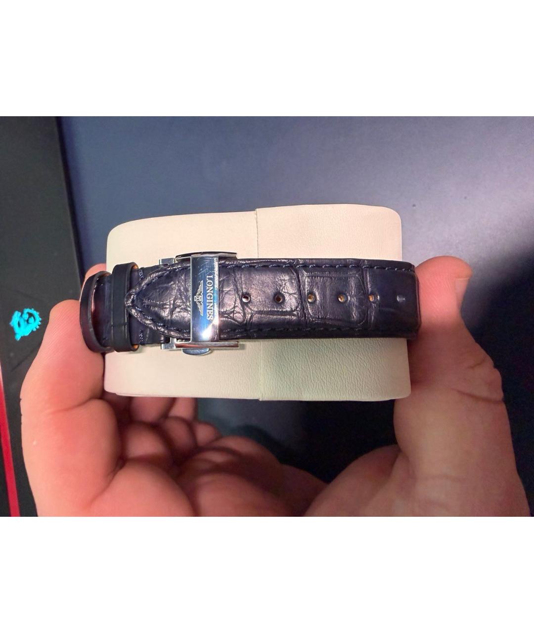 LONGINES Синие стальные часы, фото 7