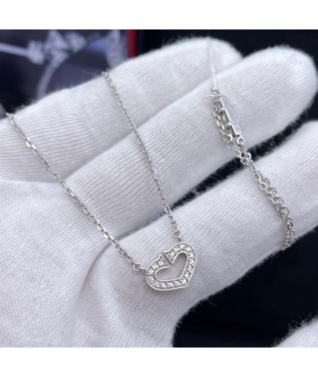 CARTIER Белое колье из белого золота, фото 2