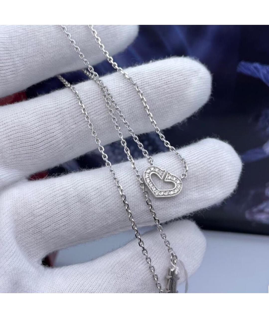 CARTIER Белое колье из белого золота, фото 3