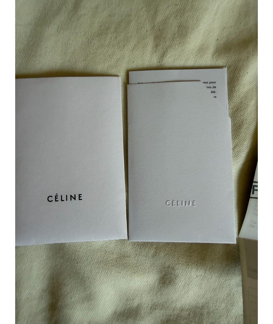 CELINE Антрацитовая кожаная сумка с короткими ручками, фото 6