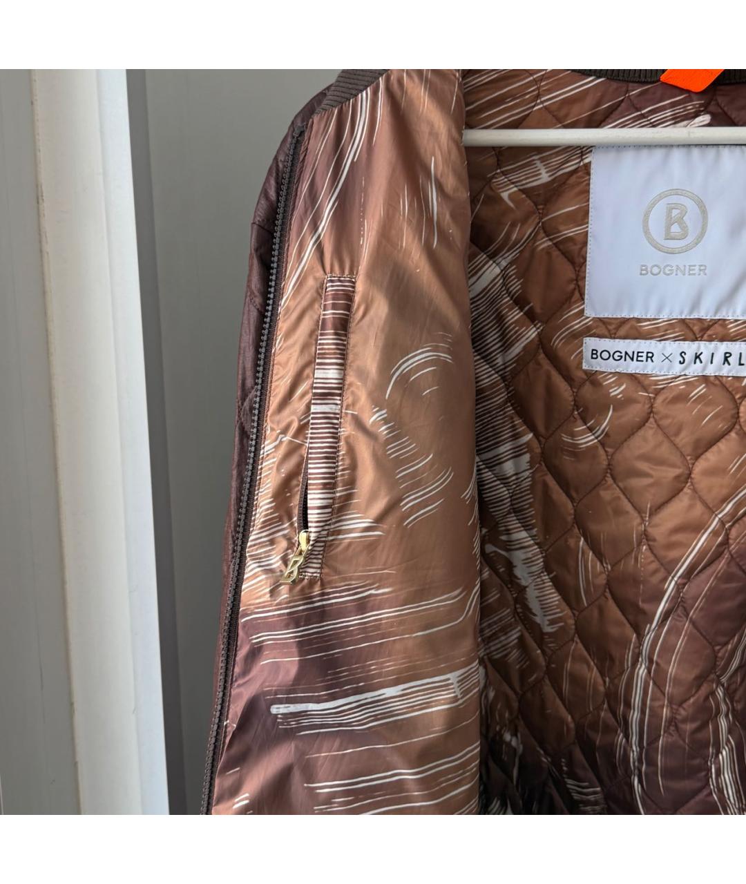 BOGNER Коричневая полиамидовая куртка, фото 6