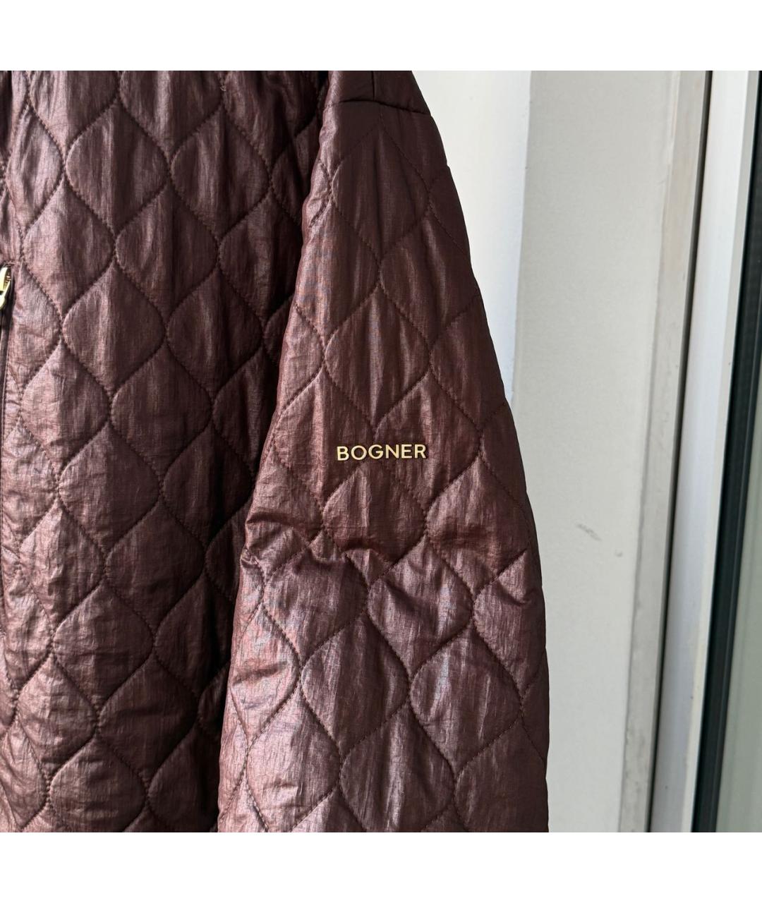 BOGNER Коричневая полиамидовая куртка, фото 5