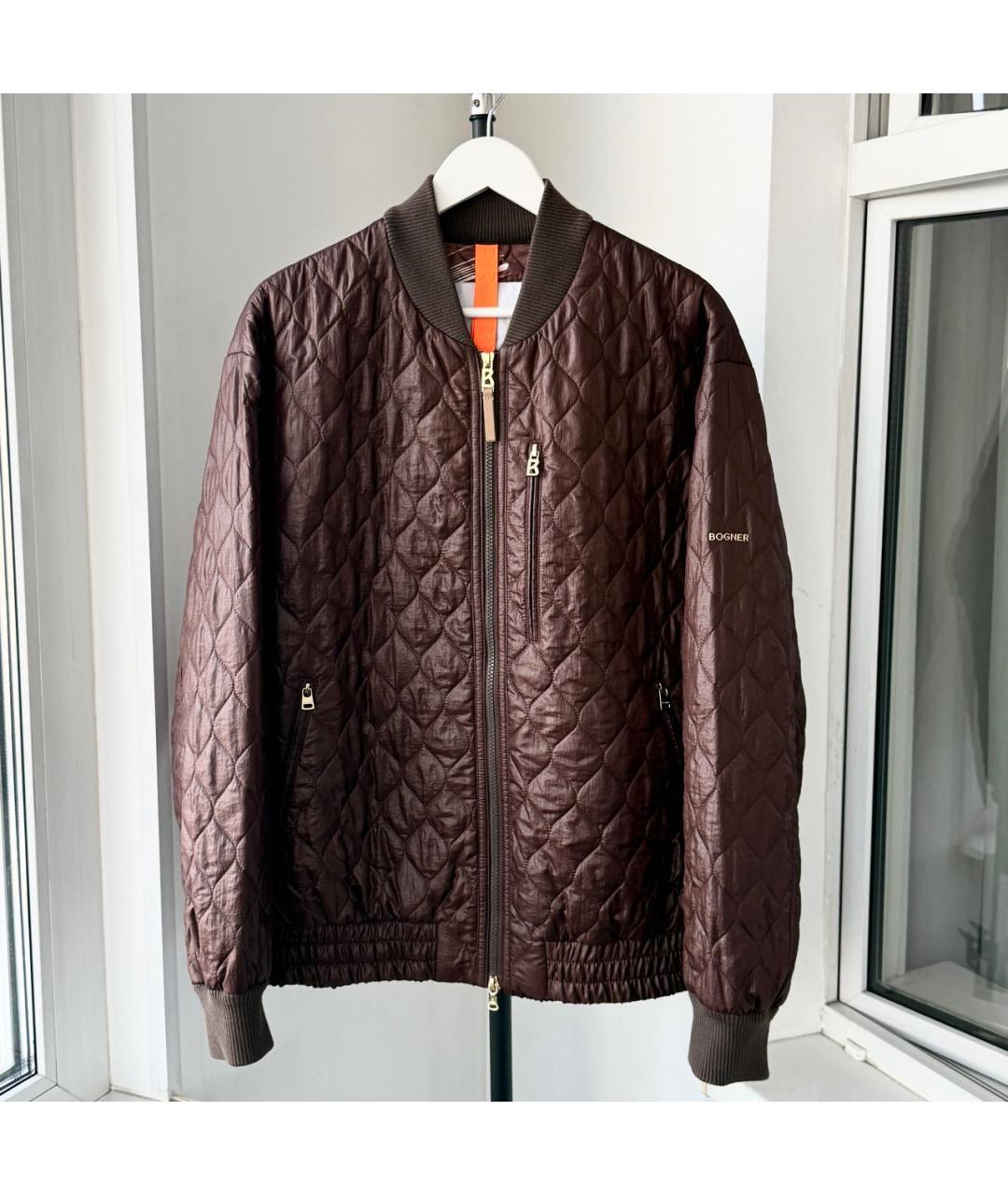 BOGNER Коричневая полиамидовая куртка, фото 9