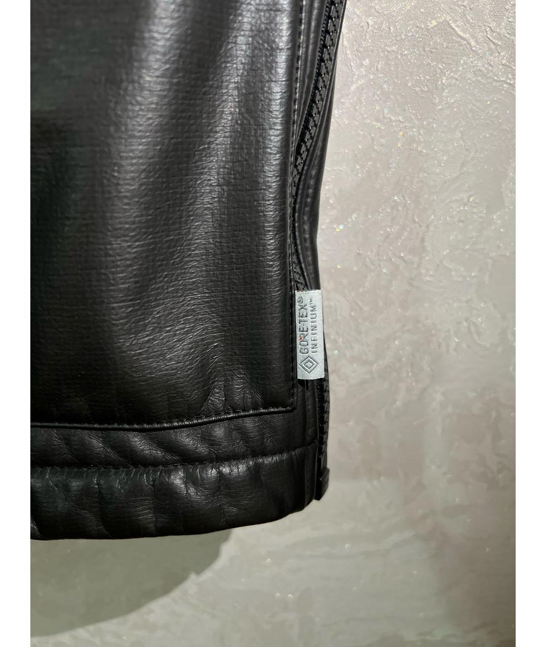 STONE ISLAND Черный кожаный жилет, фото 5