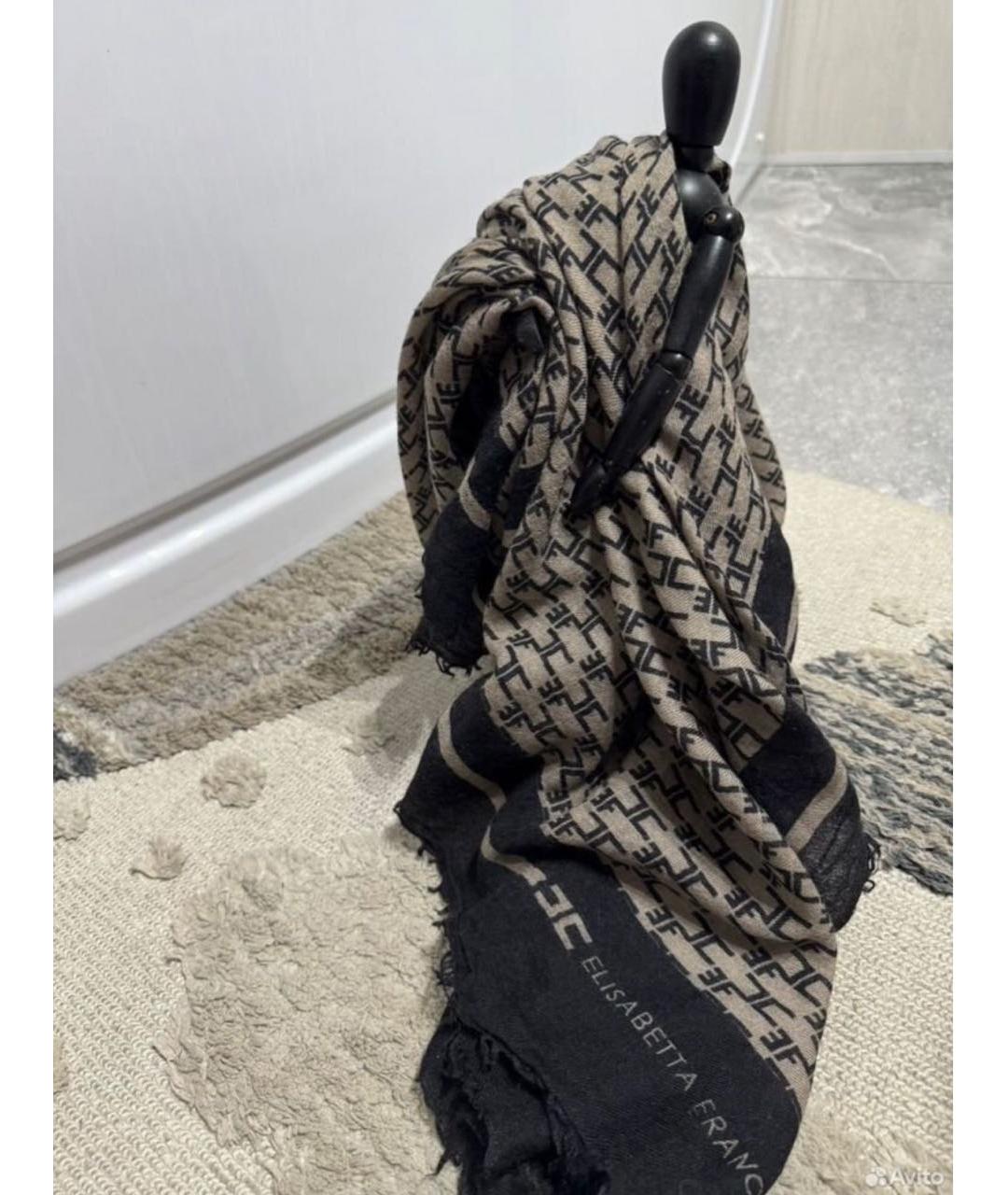 ELISABETTA FRANCHI Мульти шелковый шарф, фото 2