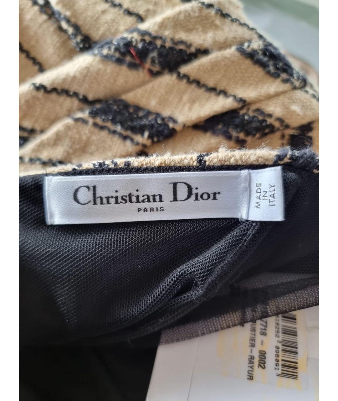 CHRISTIAN DIOR Коричневое платье, фото 4