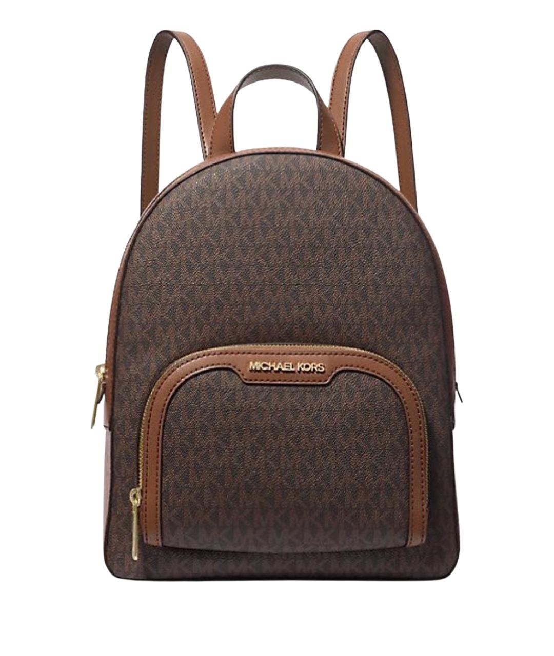 MICHAEL KORS Коричневый кожаный рюкзак, фото 1