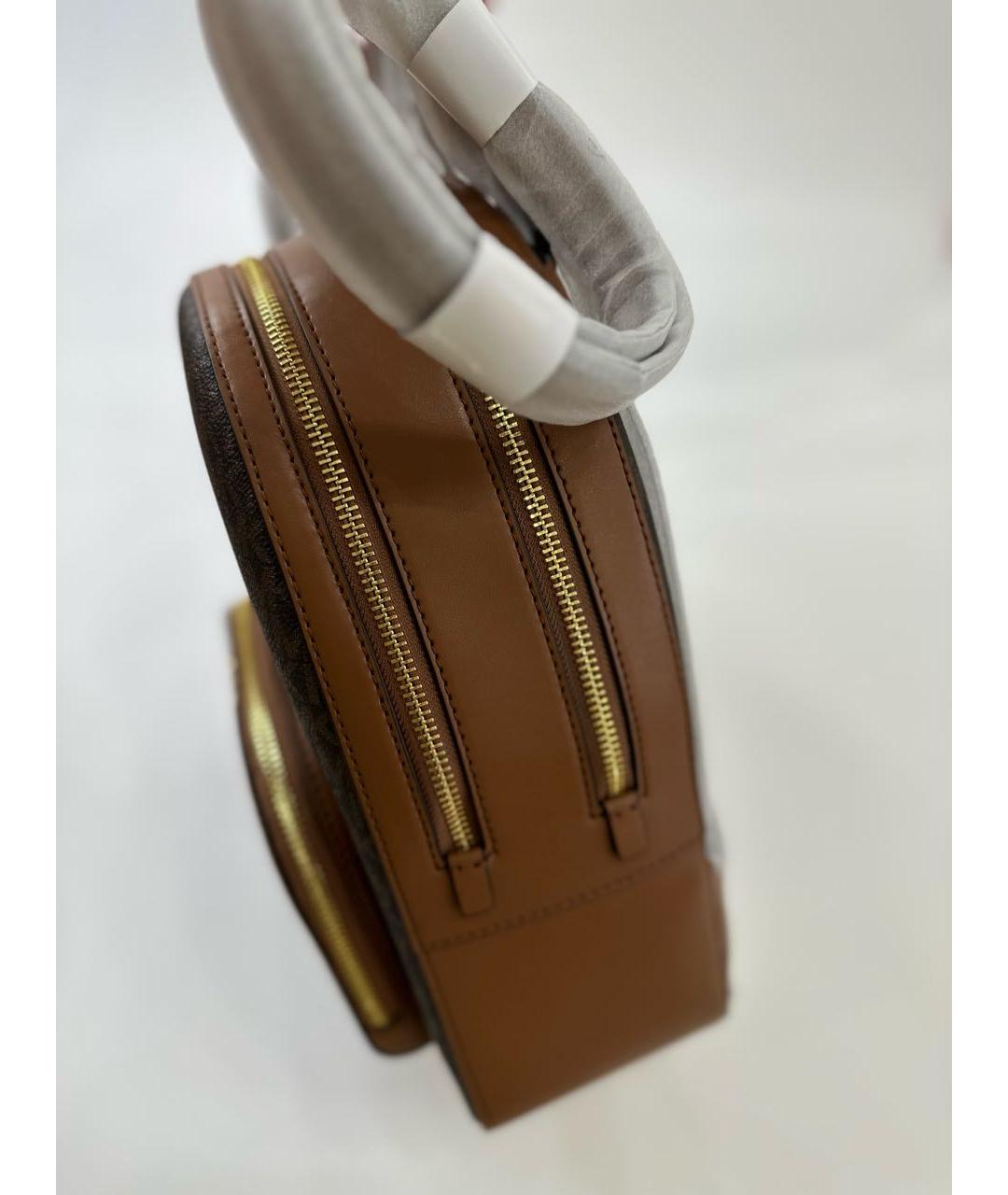 MICHAEL KORS Коричневый кожаный рюкзак, фото 7