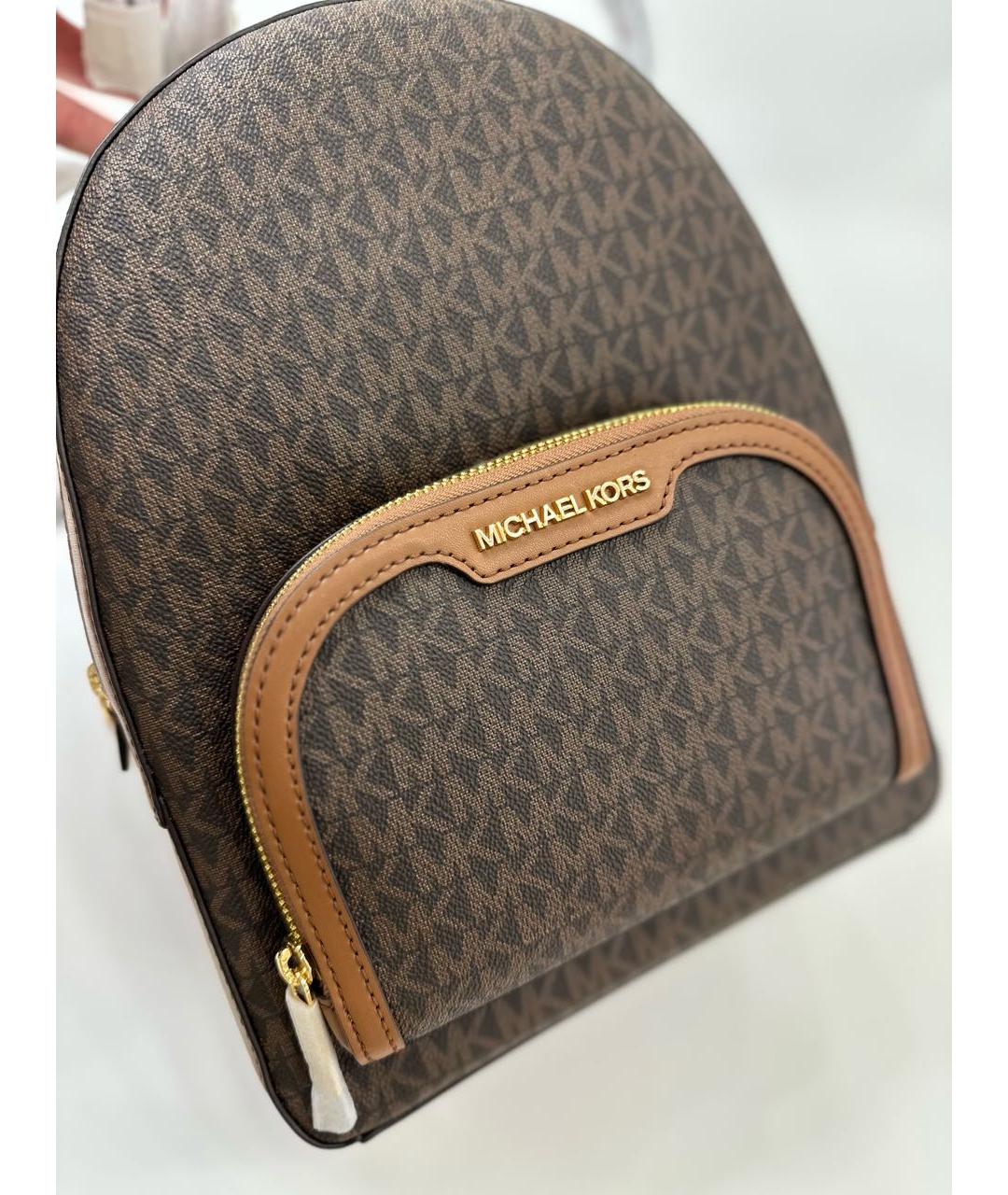 MICHAEL KORS Коричневый кожаный рюкзак, фото 4