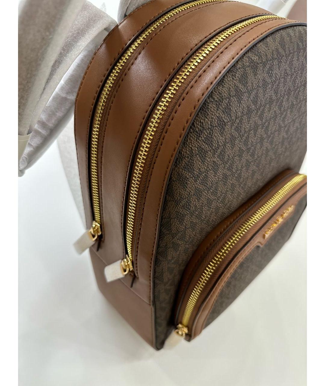 MICHAEL KORS Коричневый кожаный рюкзак, фото 5