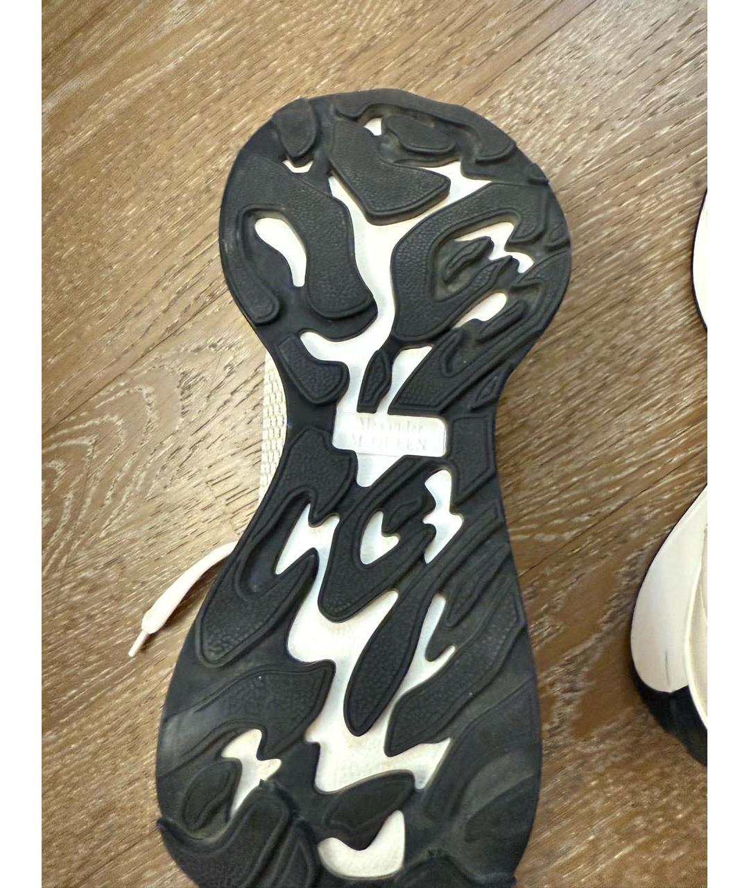 ALEXANDER MCQUEEN Белые текстильные кроссовки, фото 8