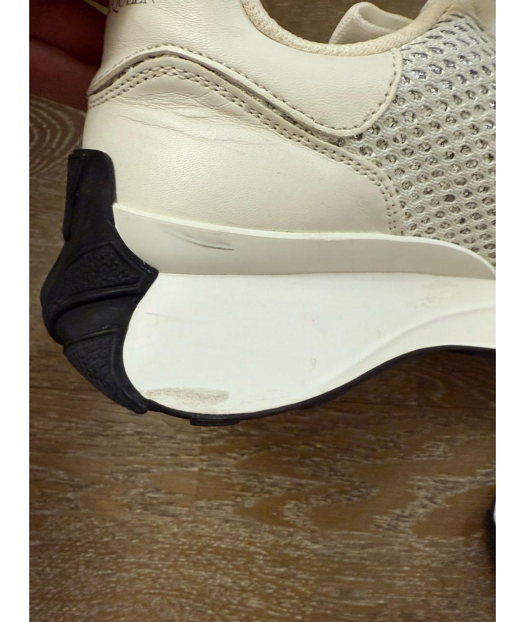 ALEXANDER MCQUEEN Белые текстильные кроссовки, фото 7