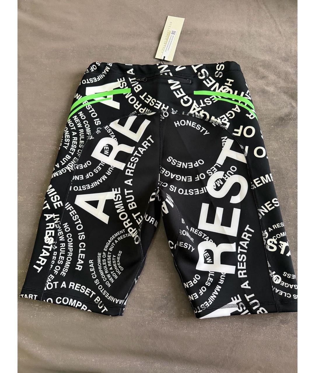 ADIDAS BY STELLA MCCARTNEY Черные полиэстеровые спортивные брюки и шорты, фото 2