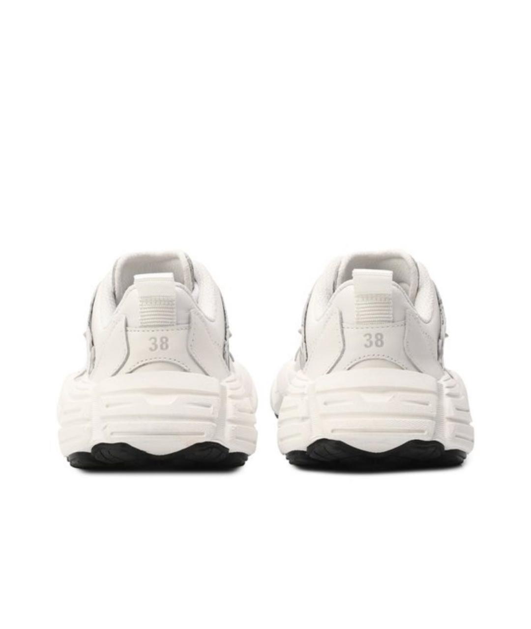 BALENCIAGA Белые кожаные кроссовки, фото 3