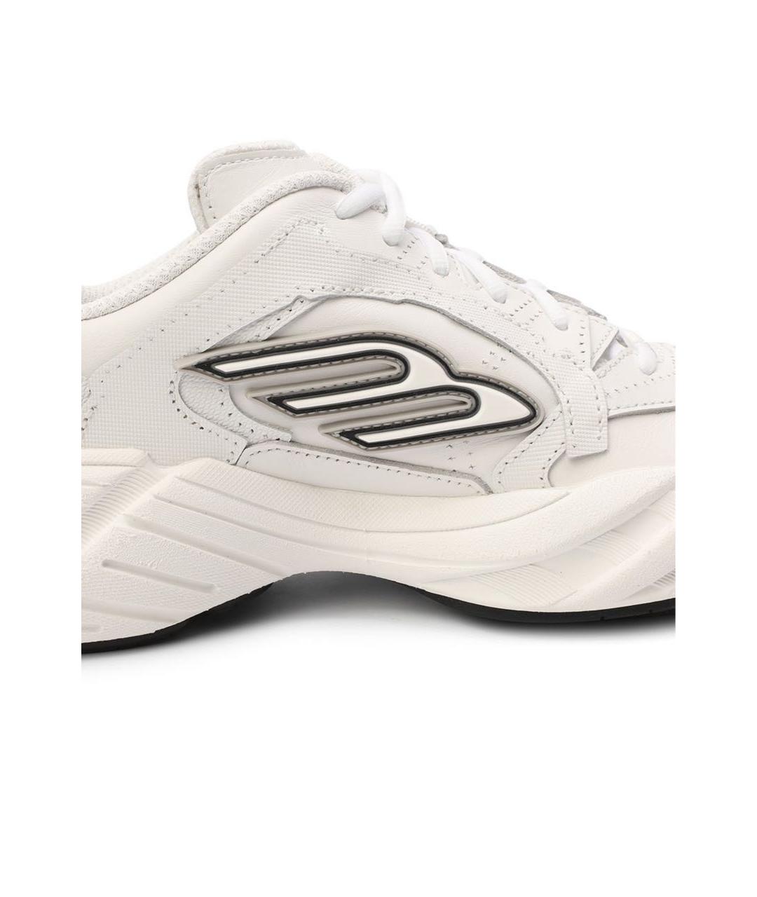 BALENCIAGA Белые кожаные кроссовки, фото 6