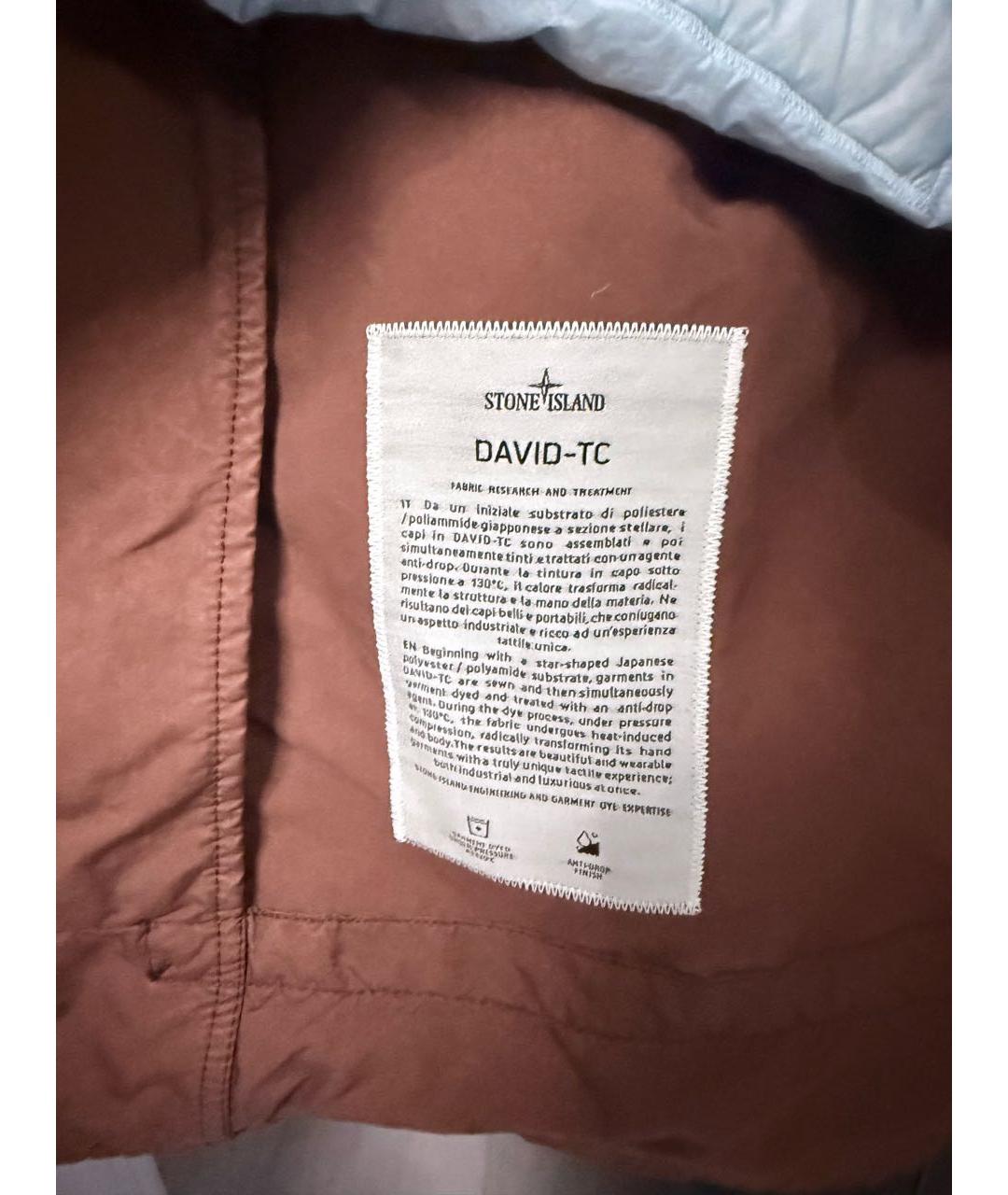 STONE ISLAND Коричневый полиамидовый пуховик, фото 4