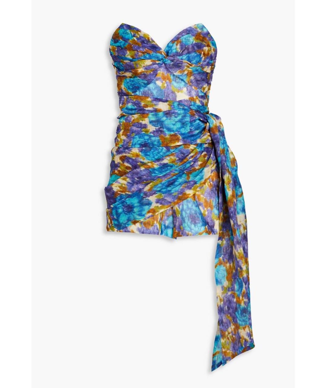 ZIMMERMANN Синий льняной комбинезон, фото 5