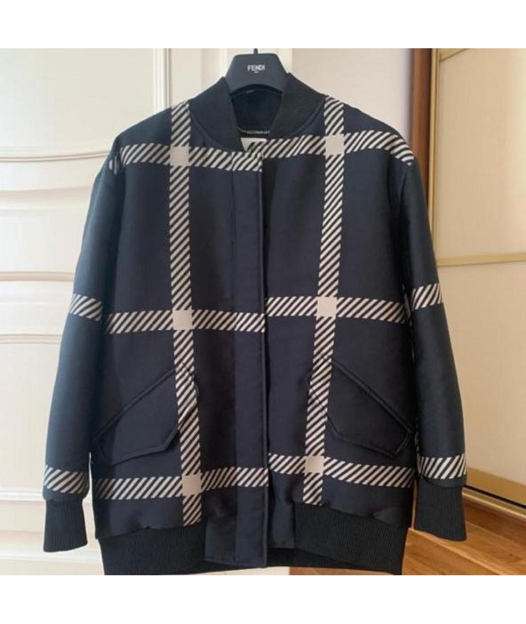 FENDI Черная полиэстеровая куртка, фото 5