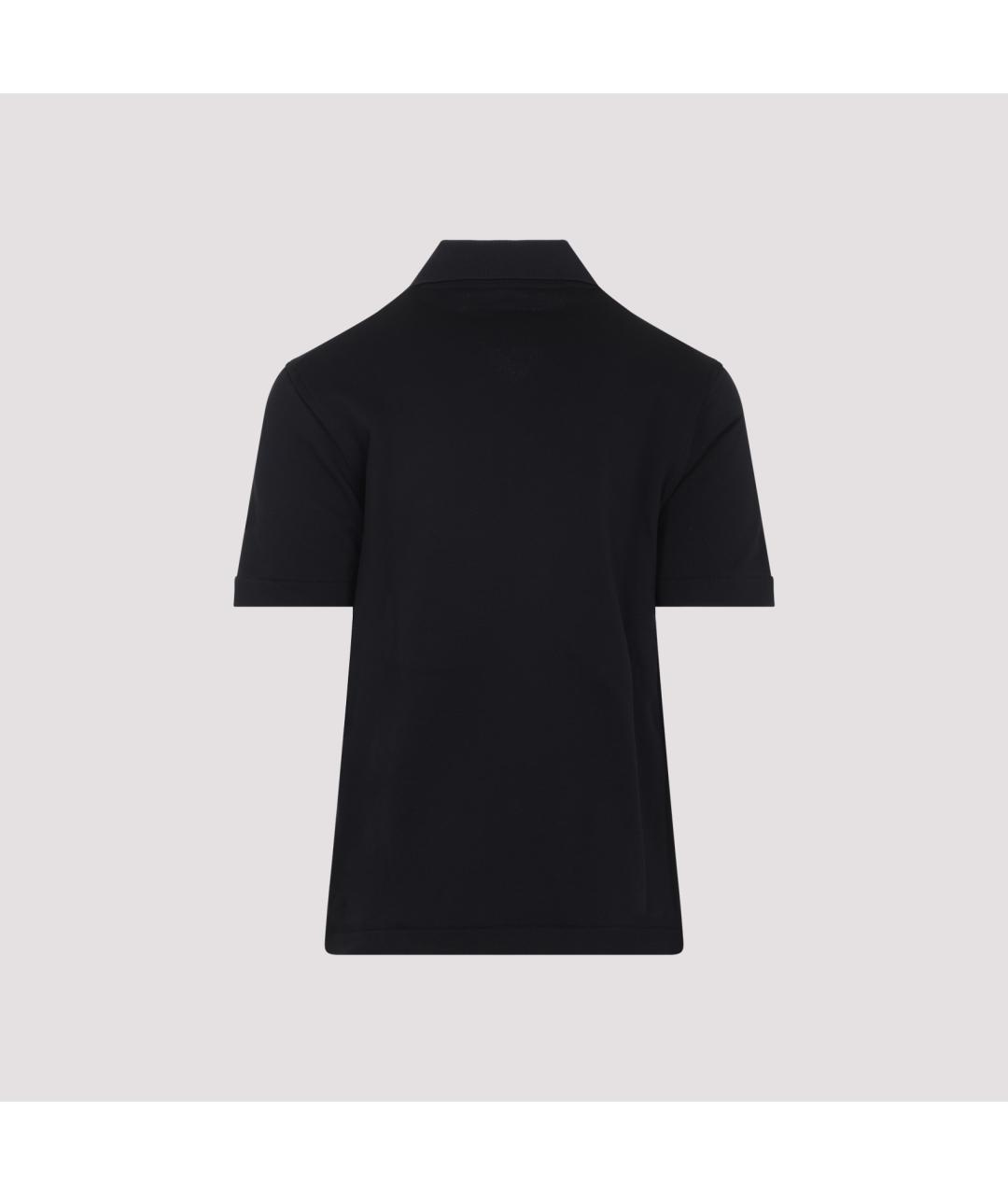 JIL SANDER Темно-синее поло с коротким рукавом, фото 2