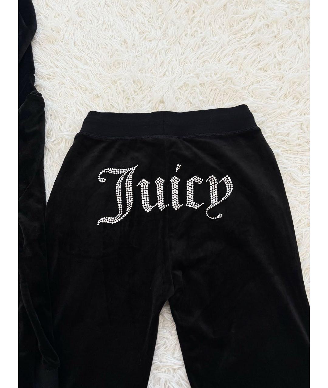 JUICY COUTURE Черный велюровый спортивные костюмы, фото 5
