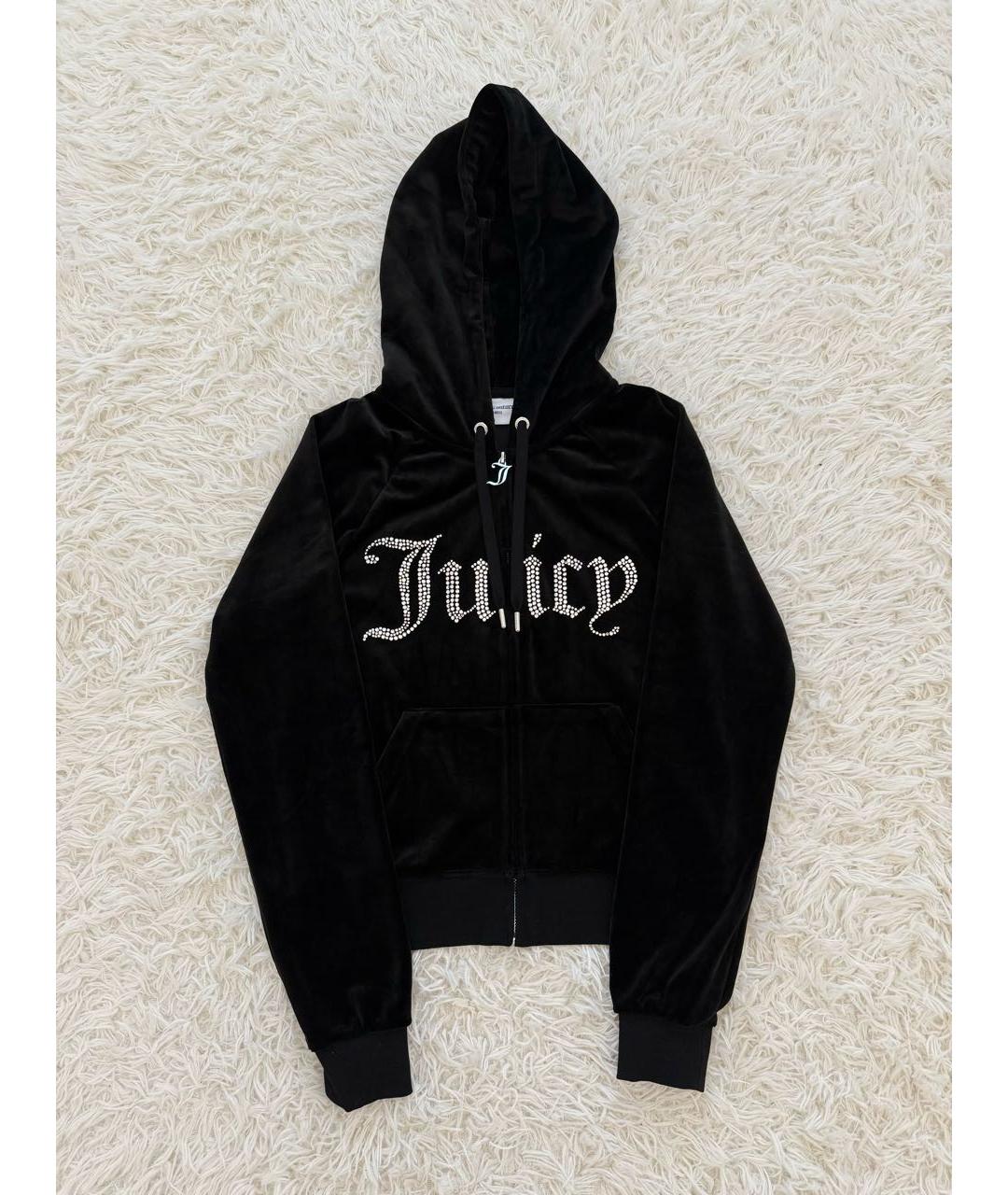 JUICY COUTURE Черный велюровый спортивные костюмы, фото 2