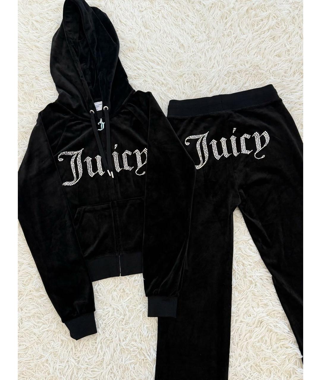 JUICY COUTURE Черный велюровый спортивные костюмы, фото 4